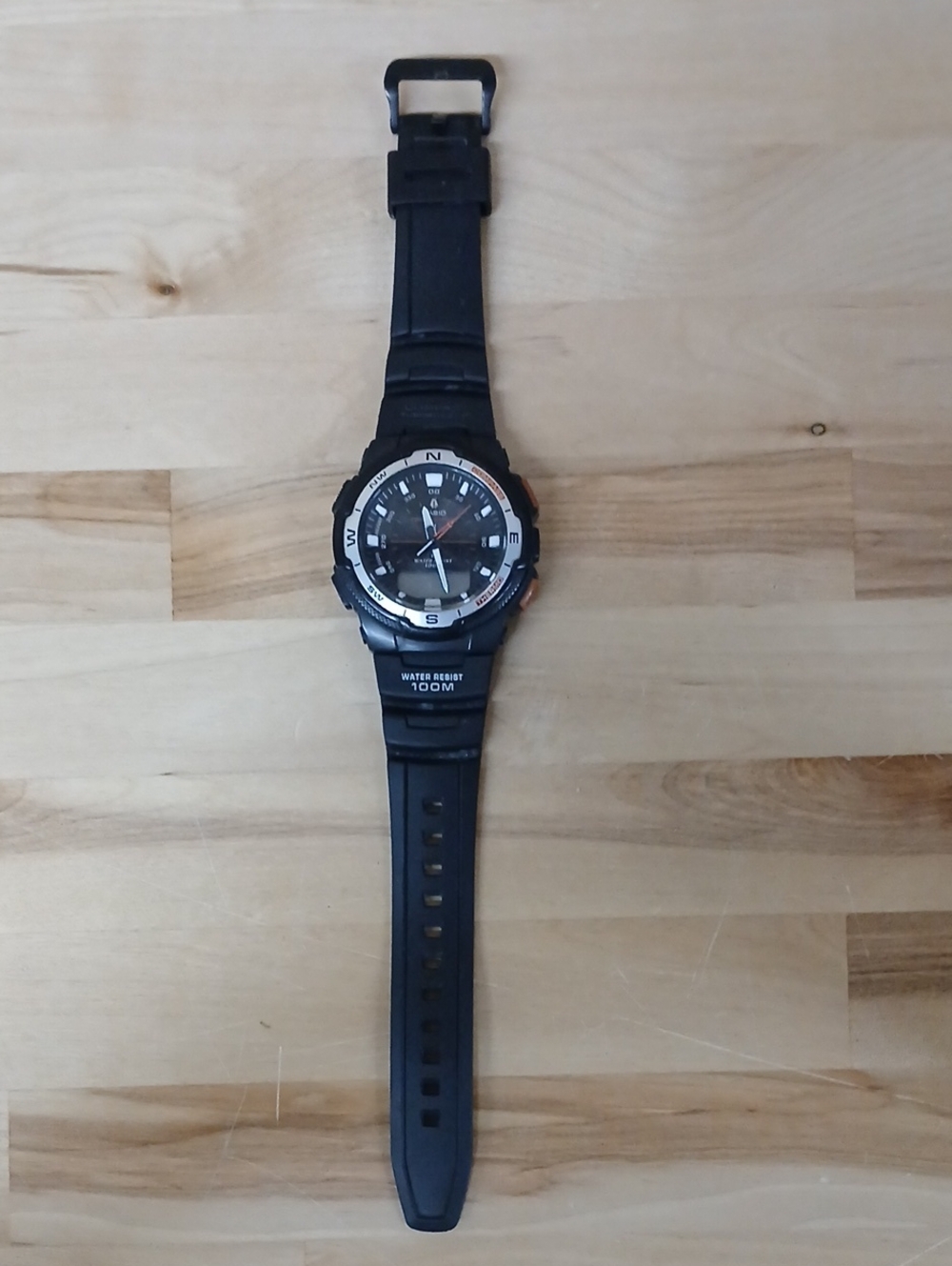 Casio Black and Silver Men's Sport Watch